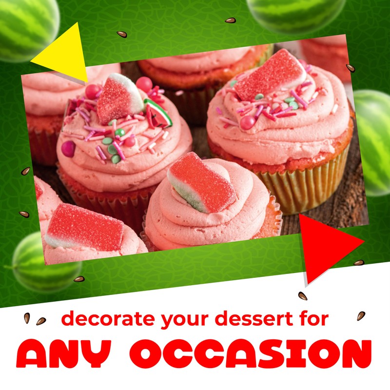 Watermelon Slices Gummy Candy (1 Pound Bag)