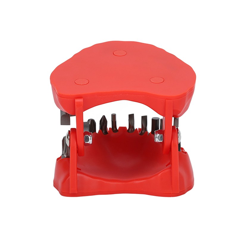 Denture Drill Bit Holder Teeth Model Shaped Full Opening Screwdriver