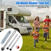 Saillong 5 Pieces RV Water Heater Elements Include 2 Anode