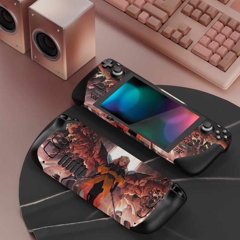 PlayVital Full Set Protective Skin Decal for Steam Deck LCD,