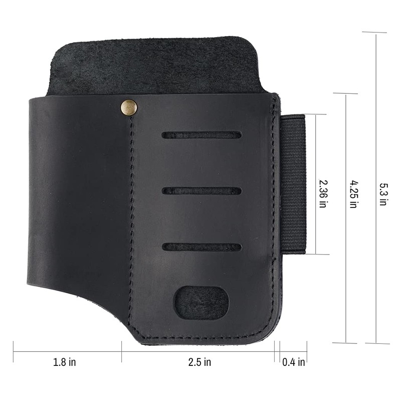 VIPERADE PJ15 Multitool Sheath for Belt, Leather Flashlight Holster, EDC