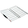 HOMCOM Textured Aluminum Folding Wheelchair Ramp, 2' Portable Threshold Ramp,