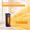 Elevon Space Heater for Indoor Use, 1500W Electric Portable Ceramic