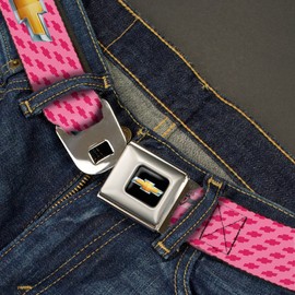 Buckle-Down unisex adult Buckle-down Seatbelt Chevy Wch010 Belt, Multicolor, 1.5 Wide - 24-38 Inches in Length US