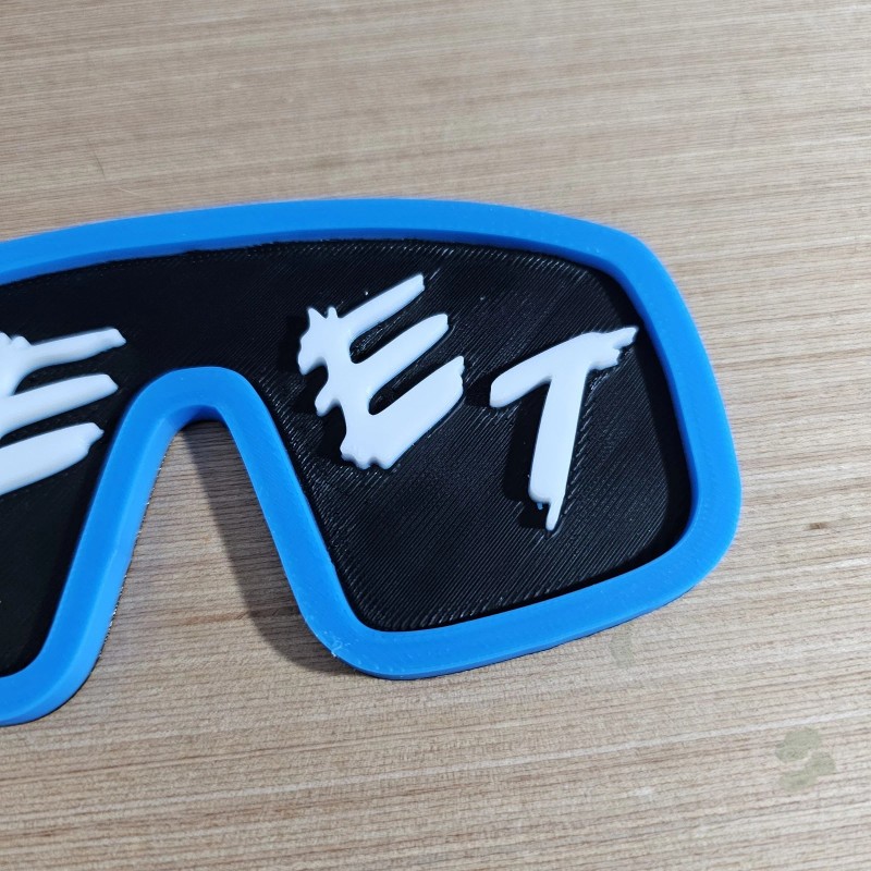 Mattel WWE Mattel Jey Uso 3D Printed YEET Glasses Blue