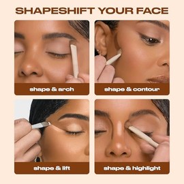 Urban Decay - Naked Shaped Warm Palette, Paleta de Sombras Todo en Uno con 14 Tonos Cálidos y 4 Acabados, Para Sombrear, Definir, Iluminar y Esculpir, Hasta 16H de Duración