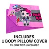 Franco Kids Bedding Super Soft Microfiber Zippered Body Pillow Cover,