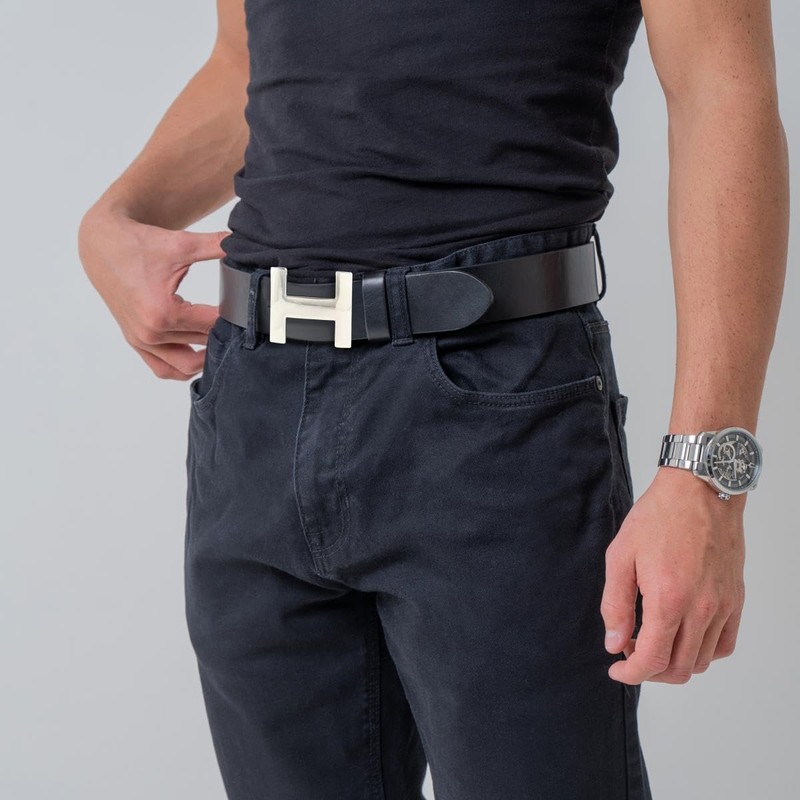 BELTINGER Henry Designer Belt Made of Full Cowhide Leather, 4