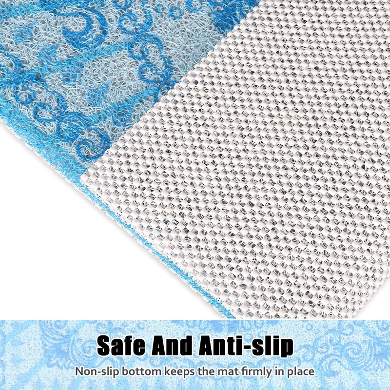 Square Shower Mat Non Slip: 27x27 Inch Extra Large Shower