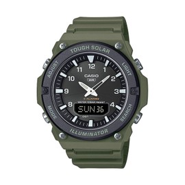 Casio Collection AQ-S820W Tough Solar Wristwatch, Khaki
