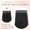 Human Hair Tape in Extensions-Double Stitched,SLEEKALON Free-cut Mini Tape ins