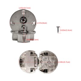 Aginkgo 2Pcs Cabinet Door Concealed Hinge 90 Degree Hide Leaf Adjustable Link Regulate Flap Hidden Suitable for Flipping Down Cabinet Doors Tabletops Kitchens