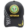 First Military Choice Army Emblem Veteran Shadow on Side Baseball