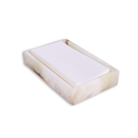 Bey-Berk Genuine Marble Napkin Holder, Paper Towel Holder for Bathroom, Kitchen, Outdoor, Marble Hand Towel Holder, Guest Towel Caddie