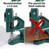 QWORK Heavy Duty Hand Press Eyelet Grommet Machine Punch Tool