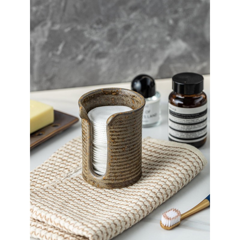 YHOJOY Ceramic Bathroom Cup Dispenser, 3 Oz Mouthwash Cup Dispenser