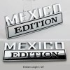 AMP 2pc MEXICO EDITION Chrome Emblem Badges Decal Car Truck