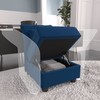 LLappuil Modular Sectional Storage Couch Ottoman Seats，Storage Ottoman Footrest Modules