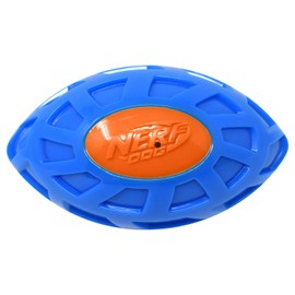 Nerf Dog 6in TPR EXO Squeak Football - Blue/Orange