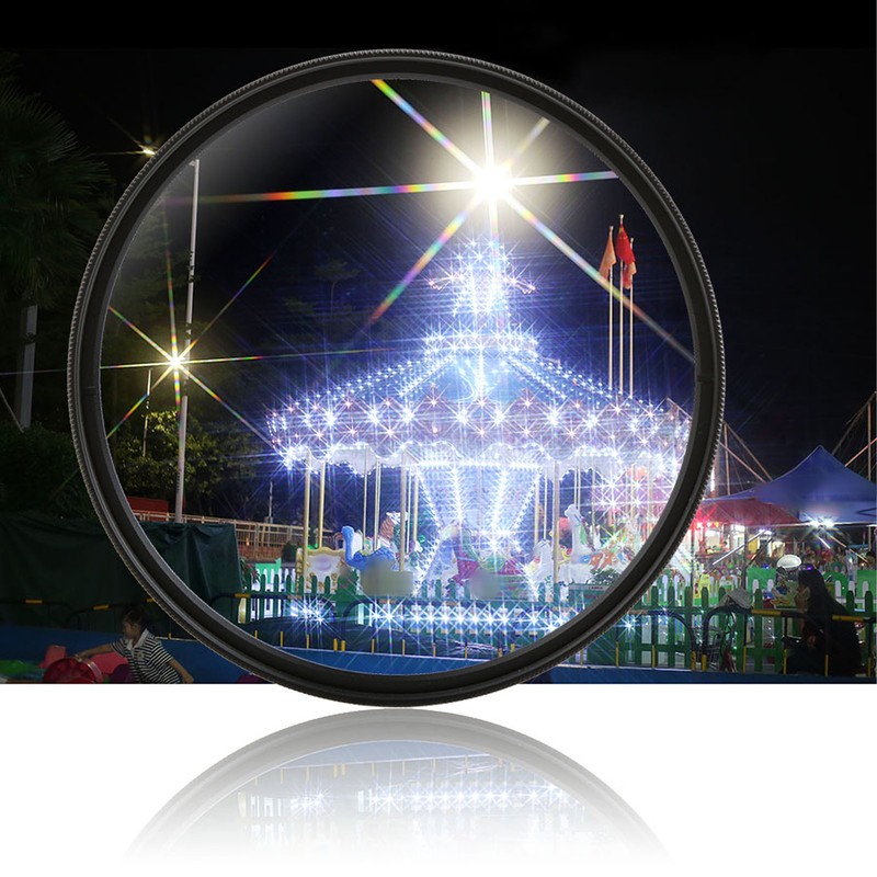 3PCS 55mm Star Filter 4 Points 6 Points 8 Points