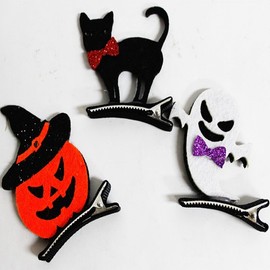 Halloween hair clips, hairpins, claw clips / 할로윈머리핀 헤어핀 집게핀