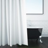 Byretech Fire Retardant Quality Extra Weighted Shower Curtain - White