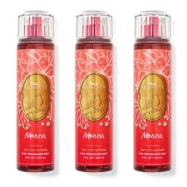 Bath and Body [3 Pack] FINE FRAGRANCE MIST 8 fl oz / 236 mL (Packaging may Vary) (MOANA - PRINCESS)
