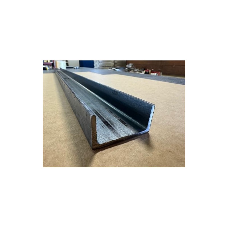 A36 Mild Steel Channel, 1/8" Thick x 1" x 2",