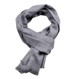 FAIRYGATE Scarfs for Women Men's Winter Ladies Scarf made of Pure Polyacrylic Celebrity Style Warm Soft Mens Oversized Scarves Light Grey 12226
