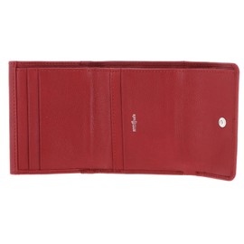 Golden Head Madrid RFID Protect Billfold Coin Wallet with Front Flap Snap Closure Red, red, rfid wallet