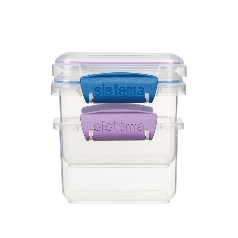 Sistema Klip It Food Storage Container, 400 ml, 2-Pack (Colors