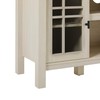 Walker Edison Transitional-Style Windowpane Glass Door Storage Sideboard, 58 Inch,