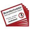 Pack of 5 Premium Fire Door Stickers A4 | 21