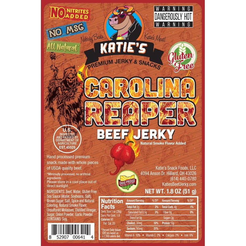 Katie's Beef Jerky - Super Spicy Variety Pack (Pack of