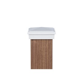 Atlanta Post Caps 4x4 Post Cap (3.5 Inch) White Slim Profile Economy Post Cap…
