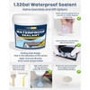 Transparent Waterproof Coating, TUFINEIN 1.32 Gallon Invisible Waterproof Agent Indoor