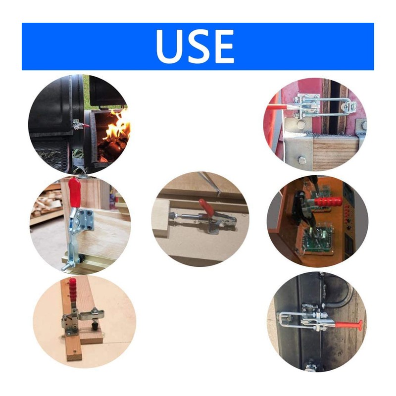 66.8mm Stroke 180° Push Pull Toggle Clamp 318kg 701lbs Holding