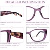 FONHCOO Bifocal Reading Glasses for Women, Blue Light Clear Top