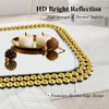 Wall Mount Bathroom Mirror Beaded Framed Baroque Decorative Vanity Mirror