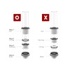 Thermaltake Pacific F-Pro Hard Tube 16mm OD Compression Chrome G