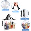 2 Pieces Clear Travel Makeup Cosmetic Toiletry Organizer Bag, Waterproof
