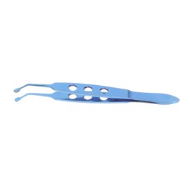 Baluue Eyelid Tweezers Meibomian Expressor Women Beauty Tools Meibomian Gland Tweezers Eyelid Beauty Tweezers Eyelid Tweezer Metal Eyelid Compressor Eyelid Forceps Titanium Alloy Blue