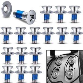 32Pcs(16Set) Snowboard Binding Screw Set - Snowboarding Mounting Screws with Snowboarding Screw Washers - Snowboard Screw Fixed Accessories for Ski Outdoor Sport Parts Replacement