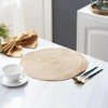 4Pcs Round Braided Woven Place Mats, 30 x 30cm Round