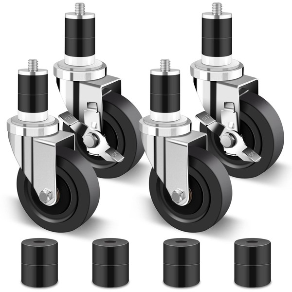 Nefish 4 Inch Prep Table Casters Wheels, Heavy Duty Casters