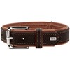 HUNTER Canadian UP Dog Collar Colour: Black / Cognac Soft