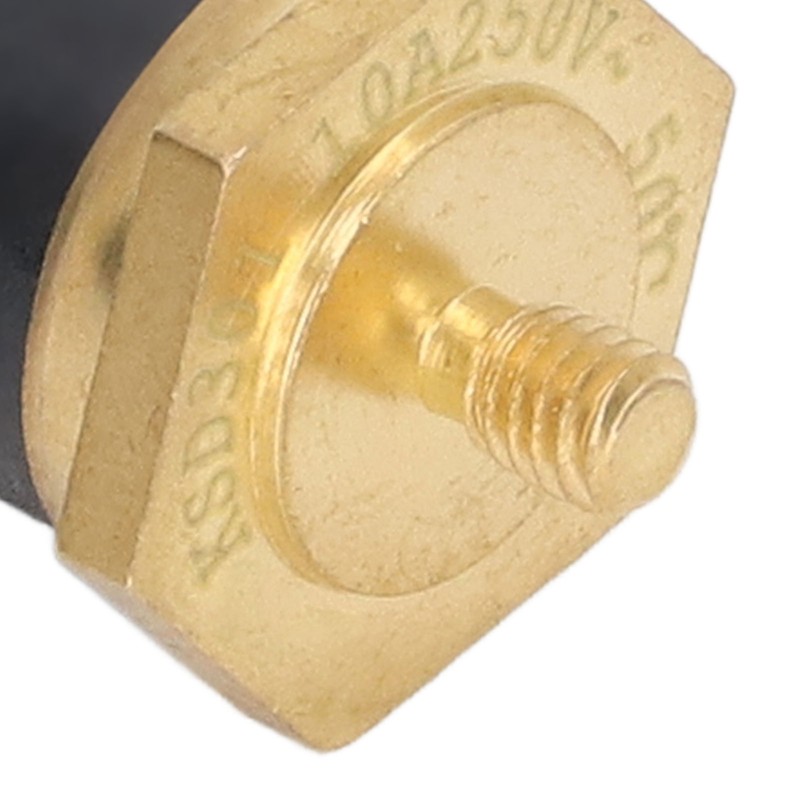 5PCS KSD301 Copper Thermostat Bimetal Normally Closed M4 Snap Disc