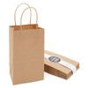 Juvale Mini Gift Bags with Handles - Brown Paper Party