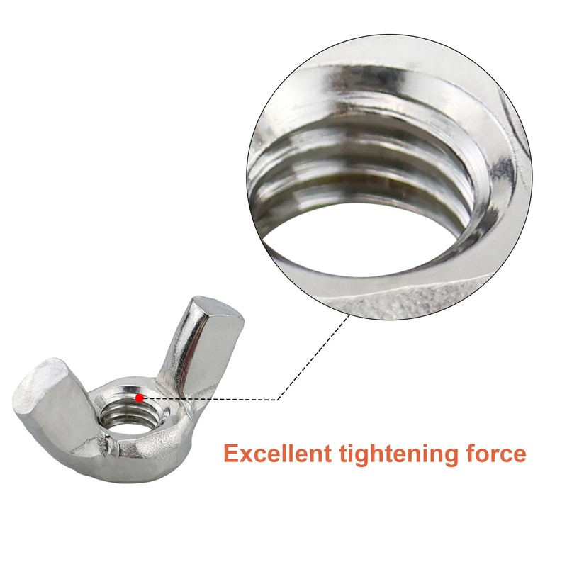 Pack of 25 Wing Nuts Stainless Steel Wing Nut Rustproof