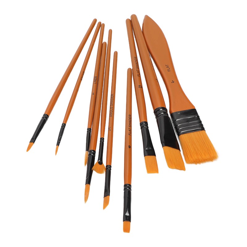 Oil Paint Brush Set Hand Tempered Ergonomic Handle Paint Brush